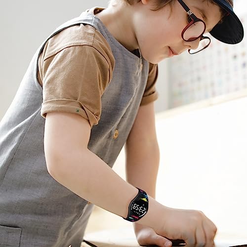 Image of Kids Watches for Girls Boys Digital Sport Watch with Step Counter Pedometer Vibration Alarm Clock, No App Waterproof Fitness Tracker Kids Watch Boys Girls Teens Students Ages 5-16