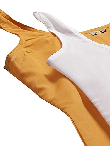 Image of Ada Womens Terivoile Cotton Suit Full Slip /Camisole (Pack of 2) A301831