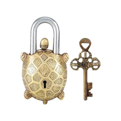Image of Brass Tortoise Lock - Symbol of Stability & Longevity