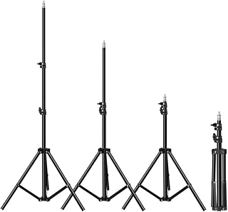 EXTRWORY Support de projecteur compact et robuste, trépied réglable de 160 cm, noir (120 cm)