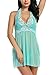 Avidlove Women Outfits Halter Lingerie Mini Nightwear Lace Babydoll Green XL