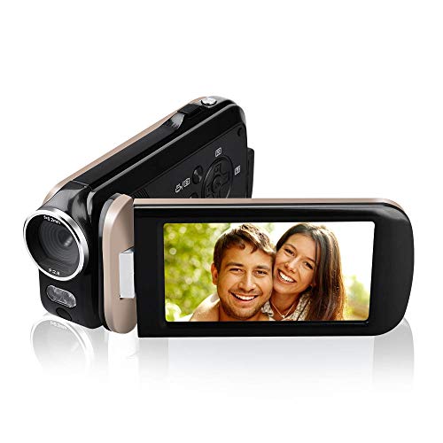Video Camera Camcorder,Touch Screen Mini Compact YouTube Vlogging Camera Recorder Full HD 1080P 30FPS 48MP 3.0 Inch 270 Degree Rotation Screen 18X Digital Zoom Camcorder