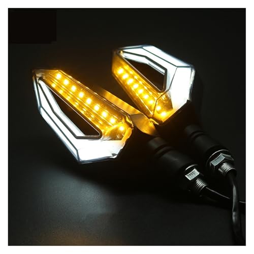 Intermitentes de moto impermeables 12V con luces de circulación diurna integradas