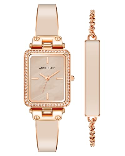Montre Quartz Japonais Anne Klein AK/3898BHST en métal fluide