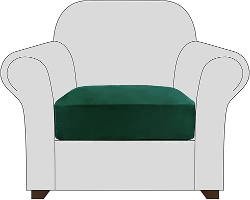 Fundas de cojín para sofá, fundas de cojín elásticas de terciopelo suave, fundas de cojín protectoras de muebles con parte inferior elástica (S,