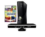 Xbox 360 - Konsole Slim 4 GB inkl. Kinect Sensor + Sesamstraße: Es war einmal ein Monster, schwarz-matt