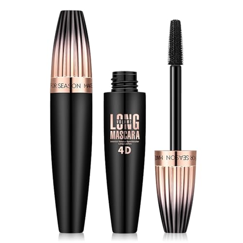 Image of 4D Silk Fiber Eyelash Mascara Black – Mascara Volumising & Lengthening, Waterproof Mascara Black, Long-Lasting Lash Definition