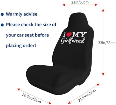 boazz I Love My Girlfriend Car Seat Covers Universal Car Seat Cover for Most Vehicles