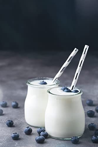 Kingseal Fsc Certified Paper Cocktail Straws, Unwrapped, 6Mm X 5.75 Inches, Silver Stripe, Biodegradable, Earth Friendly, Bulk Pack - 1 Box Of 500 Straws #TOP4