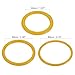 PATIKIL Carnival Ring-Toss Rings Set 4cm 6mm 8cm, 24 Pack Plastic Hoop for Outdoor Party Favor Booth, Yellow
