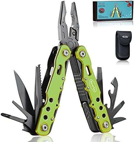 Gifts for Men Dad Husband Gifts for Him Birthday Gifts Unique Mens gifts Ideas RoverTac 14 in 1 Multitool Knife Pliers Screwdrivers Saw Bottle Opener Perfect for Camping Survival Hiking Repairs