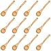 mellystore Mini Cuillère en Bois, 12PCS Cuillere en Bois de Cuisine, Mini Cuillère en Bois Naturel, Petites Cuillères de en Bois Faites Main, pour épices Sel Café thé Sucre Confiture Moutarde