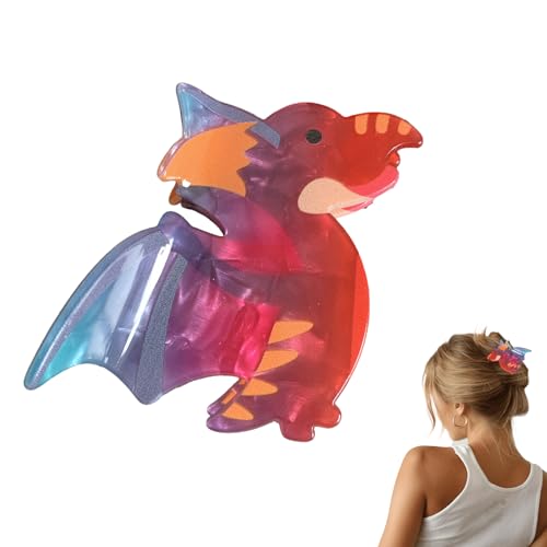 Clips de garra acrílica, clips de cabello modernos,Clips de dinosaurios divertidos acrílicos - Herramientas para el tocado de no liquidad Strong Hold Hold Accesorios para el cabello para viajar en el