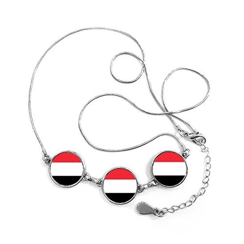 Drapeau national Asie Ye collier motif pays pour vos voyages