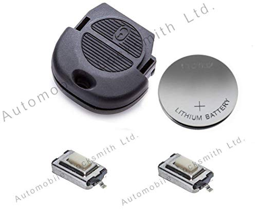 DIY - Kit Réparation pour Nissan Nats 2 Bouton Télécommande Clé Remise à Neuf Cover