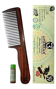 UPASKAR WOOD WORKS NEEM OIL ENRICHED SHEESHAM WOOD COMB