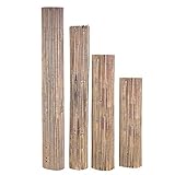 BAMBUSMATTE - inkl. Befestigungsdrähte, naturbelassene Bambusstege, Länge individuell kürzbar