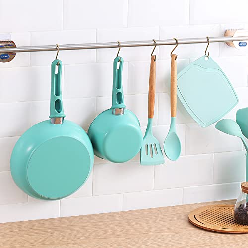 Evanda Gold S Hooks For Hanging Pack Of 30, Heavy Duty Stainless Steel Titainium Plating Metal Mutil Purpose Hanger For Kitchen Pans, Pots, Utensils Tooks, Cups, Mugs, Clothes, Bags, Towels, Plants #TOP5