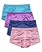Barbra Satin Panties S to Plus Size Boyshorts Panties for Women Underwear 6 Pack