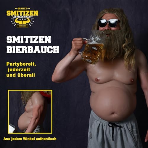 Nep bierbuik kussen - 1x - beige - kussenconstructie - buik | Fun en Feest