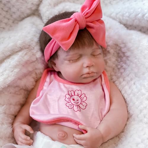 Muñeca Reborn de Silicona Realista 18 pulgadas miniatura 4