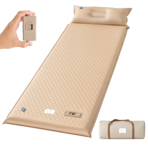 TANSTRIDER Self Inflating Sleeping Pad with Pump, 3.14
