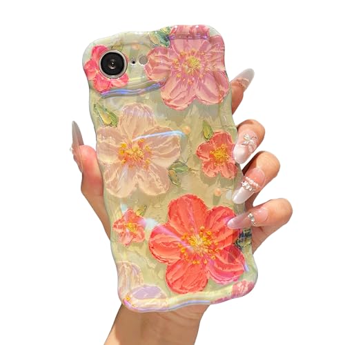 Coque iPhone 16e fleurie style peinture pour le quotidien des femmes - 4