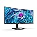 Philips 346E2CUAE 34'' Curved Frameless UltraWide QHD 3440x1440,100Hz 1ms MPRT, sRGB 121%, USB-C Charging, MultiView PIP/PBP, Height Adjustable, 4Yr Advance Replacement