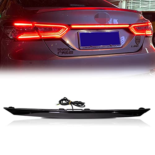 Jdmtech Smoked Lens Dynamic Sequential Turn Signal Lamp Led Drl Brake Light Rear Taillight Trunk Bar Compatible With 2018 2019 2020 Toyota Camry #TOP29