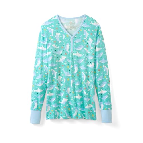 Little Sleepies Womens Pajama Top, Viscose from Bamboo, Henley Button Up Nursing PJs, Family...