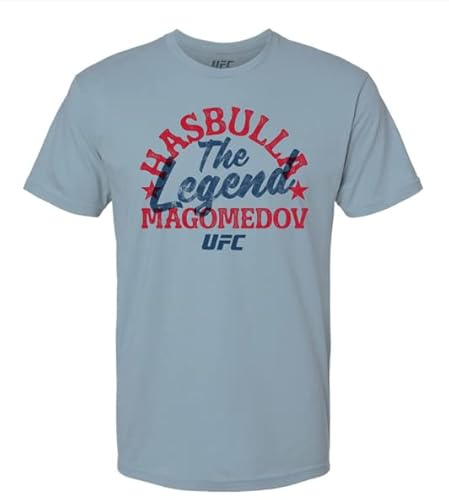 UFC Hasbulla The Legend Men's Short Sleeve T-Shirt, Slate Blue,