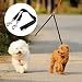 LEEQ doppelleine für 2 hunde - Verstellbar Doppelte Haustier Trainer Leine Kein Gewirr Double Dog Doppelleine Gehen Trainer Leine für Zwei Hunde(Schwarz)