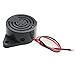 MEETOOT Piezo Electric Tone Buzzer Alarm DC 3-24V 30x15mm High Decibel Continuous Sounder Electronic Buzzer Alarm for Physics Circuits Continuous Sound