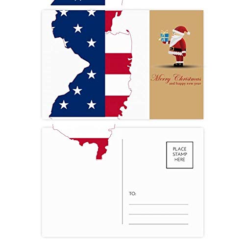 Cartes postales en forme de drapeau du Père Noël pour correspondance hivernale et loisirs créatifs