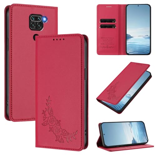 �X�}�z�P�[�X �Ή��@�� for Redmi 10X 4G,�Ή��@�� for Redmi Note 9 4G �yRFID�u���b�N�z�y�J�[�h�z���_�[�t�����z �}�O�l�b�g�J�� �X�^���h�@�\�t���z�X�}�z�P�[�X Red