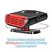 Car Heater 12V 150W Car Heater Auto Heater Car Portable Heater Fan 2 in 1 Car Heater Plugs Into Cigarette Lighter Quickly Defrost Defogger 360° Rotatable Heater Auto Defogger for Car