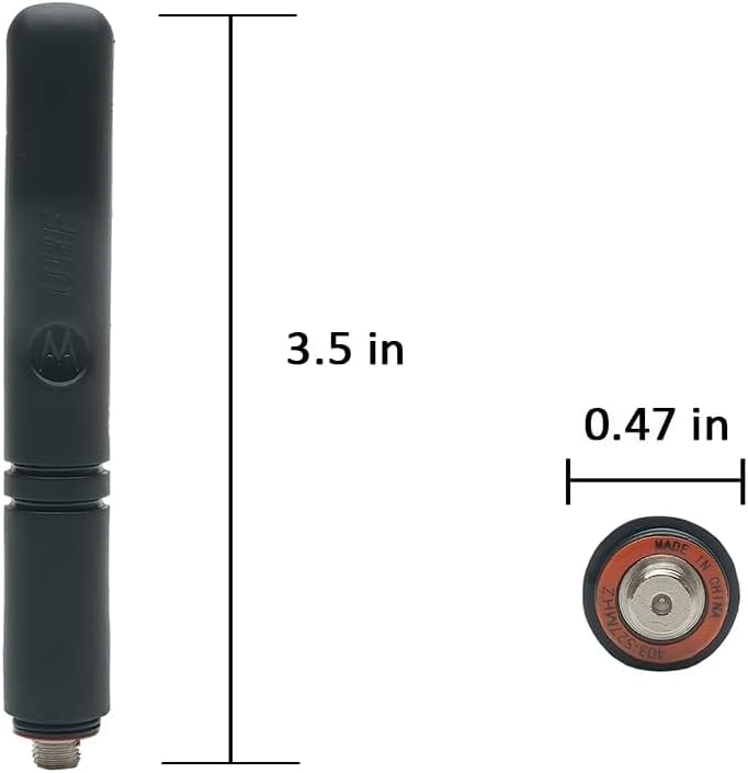 UHF 403-527MHz Stubby Antenna for XPR3300/3500 XPR7350 XPR7550 DP4000 XPR3000 XPR3000e XPR7000 XPR7000e XPR7550 XPR7380 XPR7580 DP2000 DP2400 Walkie Talkie Two Way Radio 10Pack
