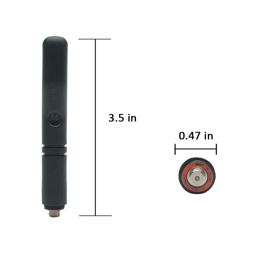 UHF 403-527MHz Antena gruesa para XPR3300/3500 XPR7350 XPR7550 DP4000 XPR3000 XPR3000e XPR7000 XPR7000e XPR7550 XPR7380 XPR7580 DP2000. Walkie Talkie DP2400 - Radio bidireccional (10 unidades)