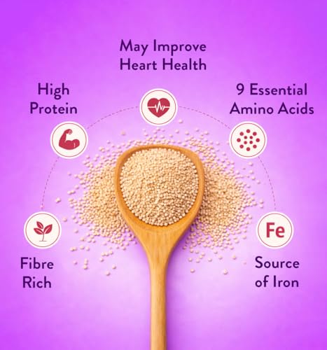 Image of Bagrry's 100% Organic Quinoa 500gm box | Gluten Free | Omega-3 | High in Fiber & Protein | All Natural Quinoa