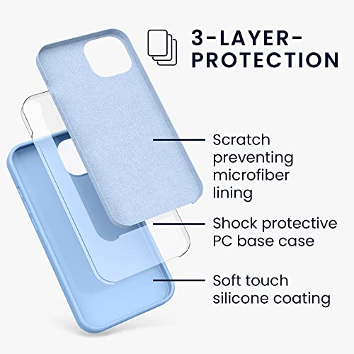 Kwmobile Case Compatible With Apple Iphone 13 Case - Tpu Silicone Phone Cover With Soft Finish - Dove Blue #TOP1