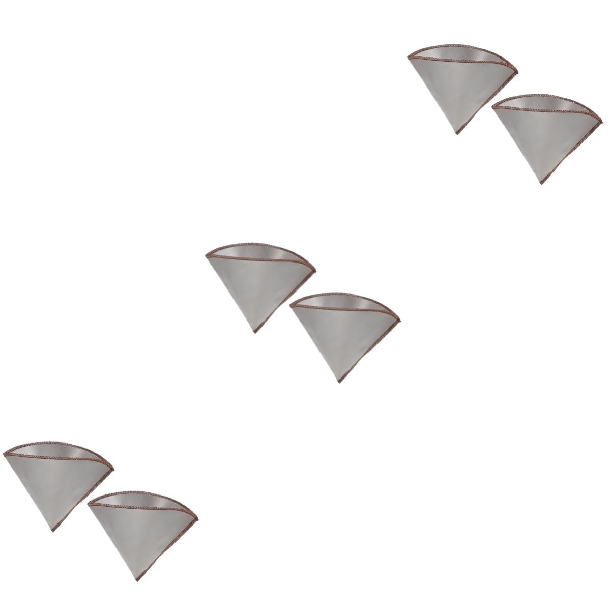 Filtre à café réutilisable en acier inoxydable de maille fine pour espresso lot de 3 ensembles