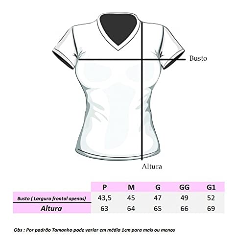 Kit 4 Blusinhas Feminina Slim Babylook Algodão Gola V (G, 1 Preto , 1 Pink, 1 Oliva, 1 Berg)