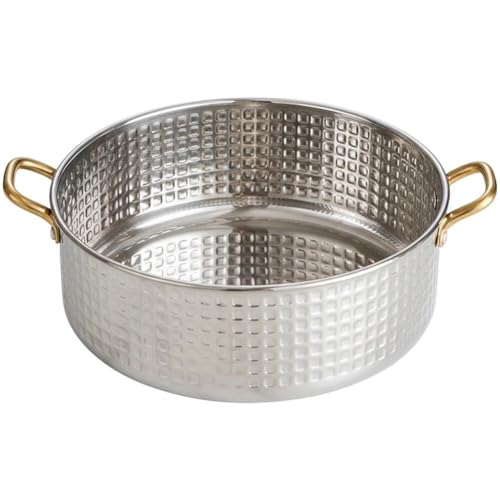 Marmite à ramen coréenne sans couvercle pour cuisson rapide inox