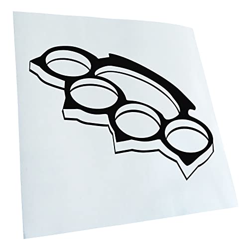 Kiwistar - Autocollant - motif poing américain, 20 x 3 cm,. - noir - G10 - Pour voitures, vélos, véhicules, motos, cyclomoteurs, tuning, vitres arrière