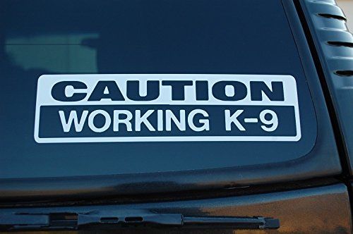 Caution Working K9 Vinyl Sticker Decal Police Dog Law Enforcement Choose Color & Size (V450) (8
