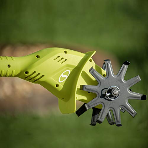 Sun Joe 24V-TLR-LTE 24-Volt Amp Cordless Garden Tiller + Cultivator, Kit (w/2.0-Ah Battery + Quick Charger)