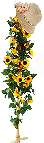 Beferr 4 Pezzi Ghirlanda di Girasoli Artificiali