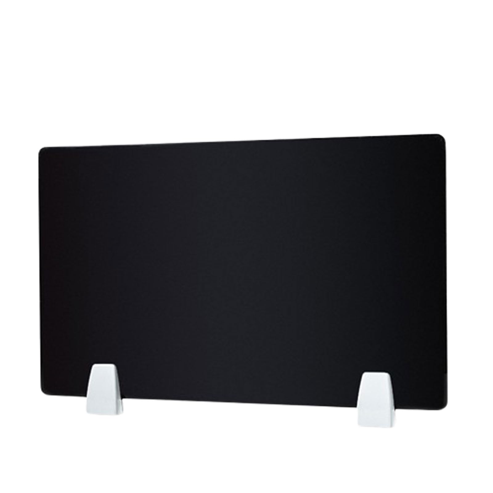 Déflecteur de bureau acrylique noir haute densité avec fixations robustes