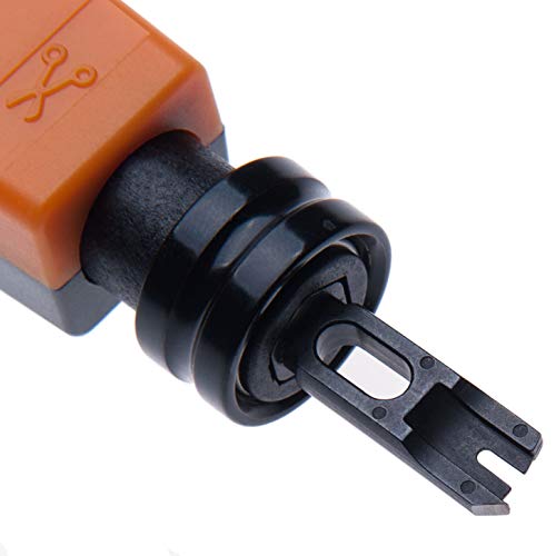 LSA Anlegewerkzeug von Keple Auflegewerkzeug Punch Down Krone Tool Auswirkungen, Aufschlagwerkzeug mit 110/88 Blatt für Netzwerkdosen, Patchpanel, Cat6a Cat6 Cat5e Cat5 Netzwerkkabel