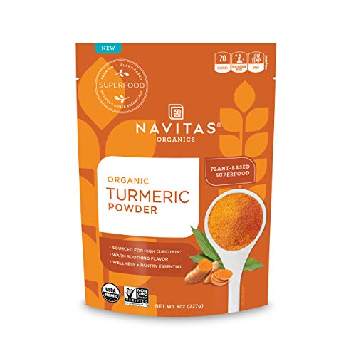Navitas Organics Turmeric Powder, 8 oz. Bag, 45 Servings  Organic, Non-GMO, Gluten-Free